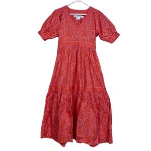 Gretchen Scott Viviers Dress - Sultan's Dining Room in pink geometric size small
